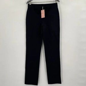 Quince Womens Navy Blue Ultra-Stretch Ponte Pant Straight Leg XL Tall 32" NWT